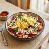 Chilaquiles con Huevos Revueltos