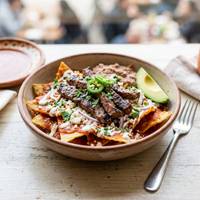Chilaquiles con Bistec de Res
